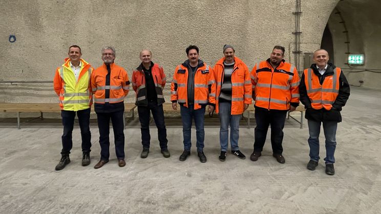 Credit: JOANNEUM RESEARCH DIGITAL; Participants from left to right: Marco Tietze – Funkwerk AG, Bruno Klimmer – ASFINAG, Helmut Kern – Aquasys Technik GmbH, Benjamin Zimmermann, Autobahn GmbH, Thomas Schuh, Autobahn GmbH, Rene Schmetz, Autobahn GmbH, Franz Graf – JOANNEUM RESEARCH